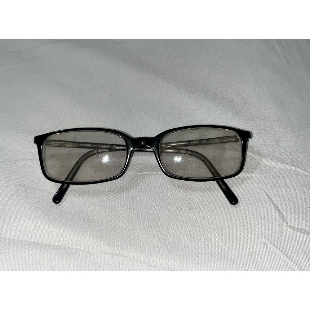 Versace Mod 3006 139 Black Rectangle Eyeglasses Frames 52-19 140